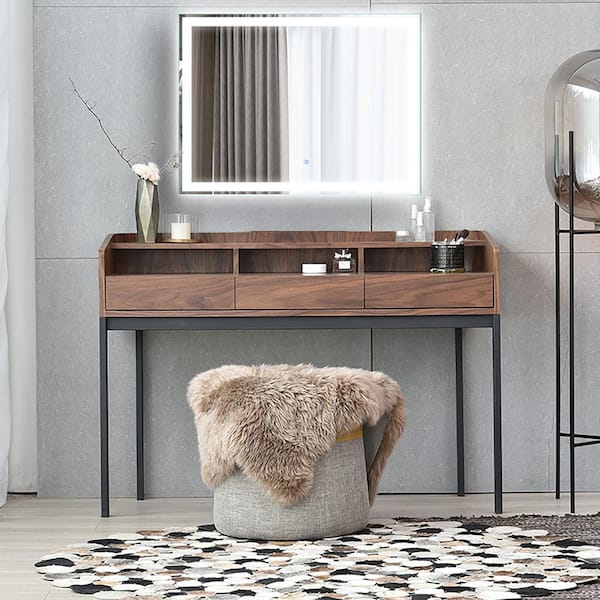 36 in. W x 48 in. H Frameless Rectangular LED Light Bathroom Vanity Mirror