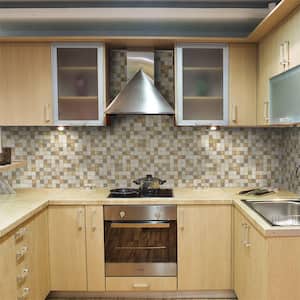 Travertine Medley 12 in. x 12 in. Cream/ Taupe Honed Travertine Wall and Floor Mosaic Tile (1 Sq.Ft./Each)