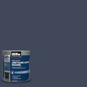 1 qt. #AE-42 Academic Navy Semi-Gloss Enamel Urethane Alkyd Interior/Exterior Paint