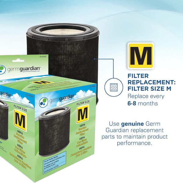 GermGuardian 728 sq. ft. 360° HEPA Filter Tabletop Air