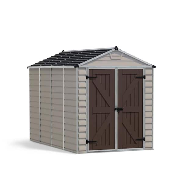 CANOPIA by PALRAM SkyLight 6 ft. x 10 ft. Tan Garden Outdoor Storage Shed