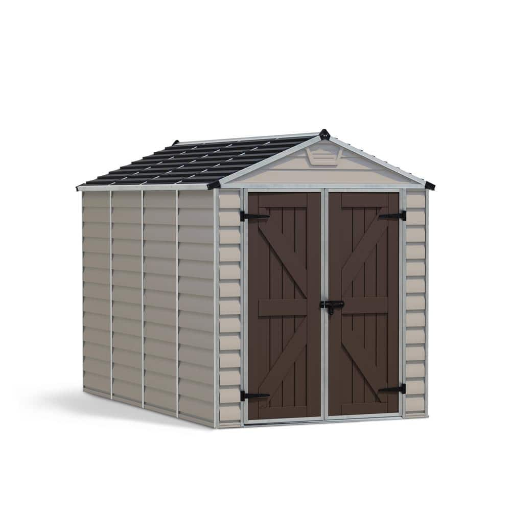 CANOPIA by PALRAM SkyLight 6 ft. x 10 ft. Tan Garden Outdoor Storage Shed