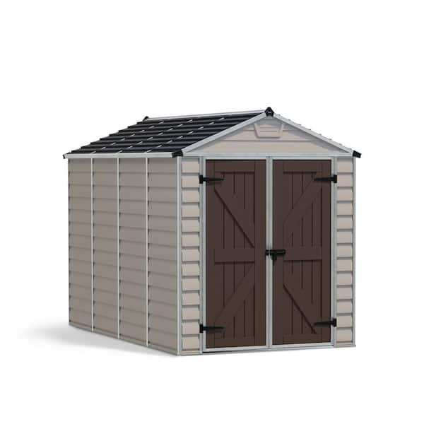 SkyLight 6 ft. x 10 ft. Tan Garden Outdoor Storage Shed