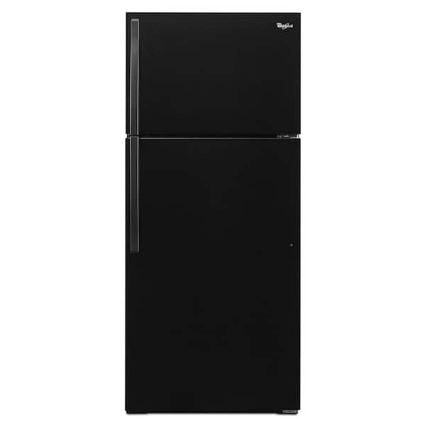 Whirlpool 14.3 cu. ft. Top Freezer Refrigerator in Black