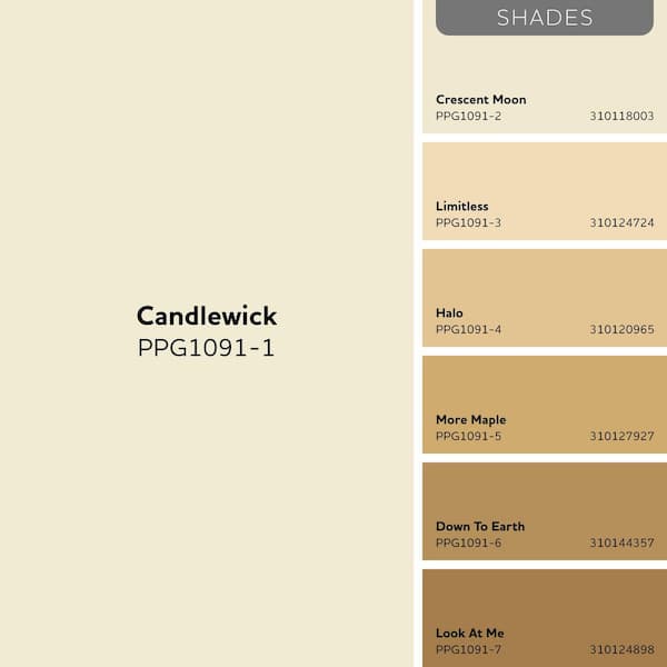 Glidden Premium 1 gal. Candlewick PPG1091-1 Satin Interior Latex