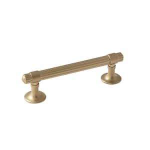 Sea Grass 3-3/4 in. (96mm) Traditional Golden Champagne Bar Cabinet Pull