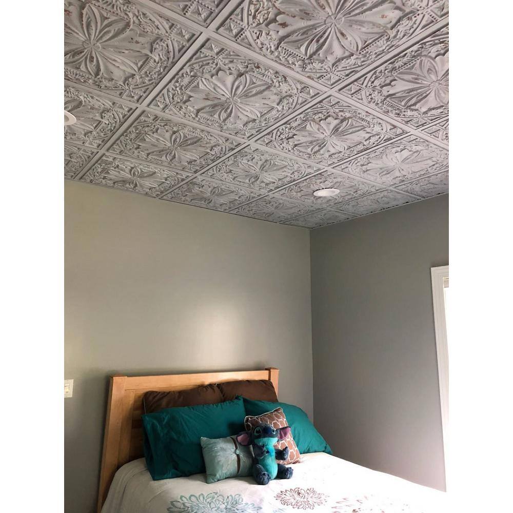 Milan 2' x 2' Antique Taupe PVC Ceiling Tiles