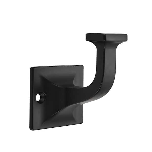 3 Pack Coat Hooks Robe Hooks Decorative Wall Hooks for Bathroom Bedroom Kitchen in Matte Black