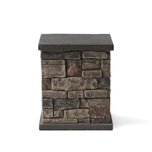 Fox Stone Outdoor Patio Tank Holder Side Table