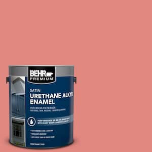 1 gal. #PPU1-04A Watermelon Punch Urethane Alkyd Satin Enamel Interior/Exterior Paint