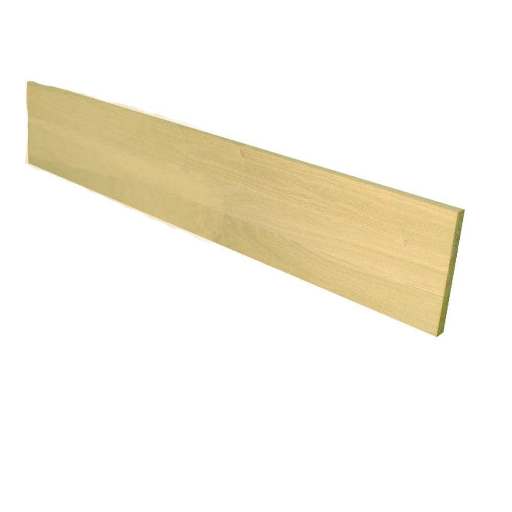 Stairtek 0.75 in. x 7.5 in. x 42 in. Builder Grade Unfinished Red Oak ...