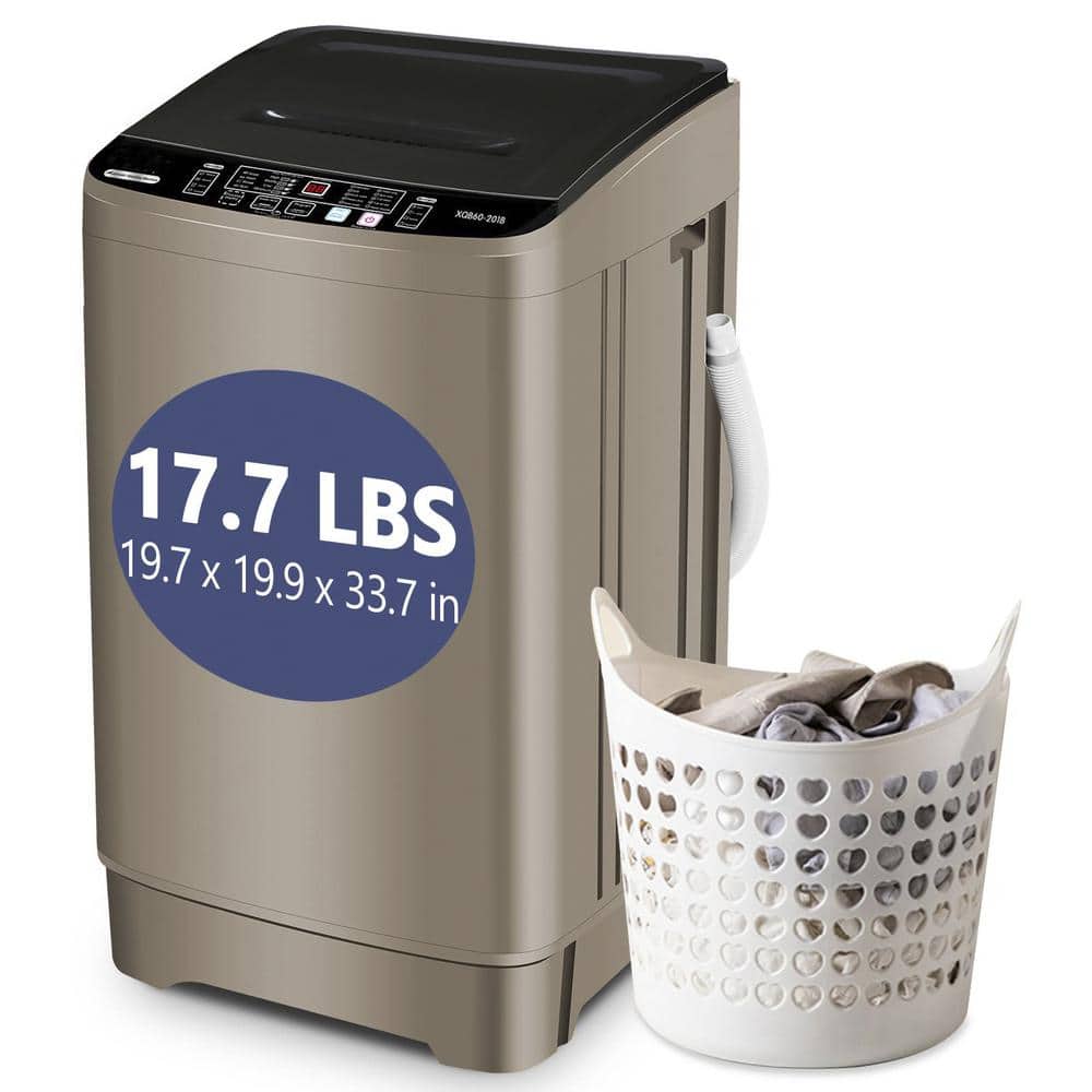 1.38 cu.ft. Top Load Washer in Gold with Large Capacity, Drain Pump, Full-Automatic Smart Washer