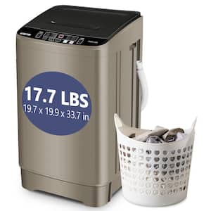 1.38 cu.ft. Top Load Washer in Gold with Large Capacity, Drain Pump, Full-Automatic Smart Washer