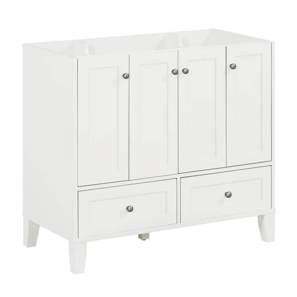 Lycvki 35.5 in. W x 17 in. D x 32.9 in. H Bath Vanity Cabinet
