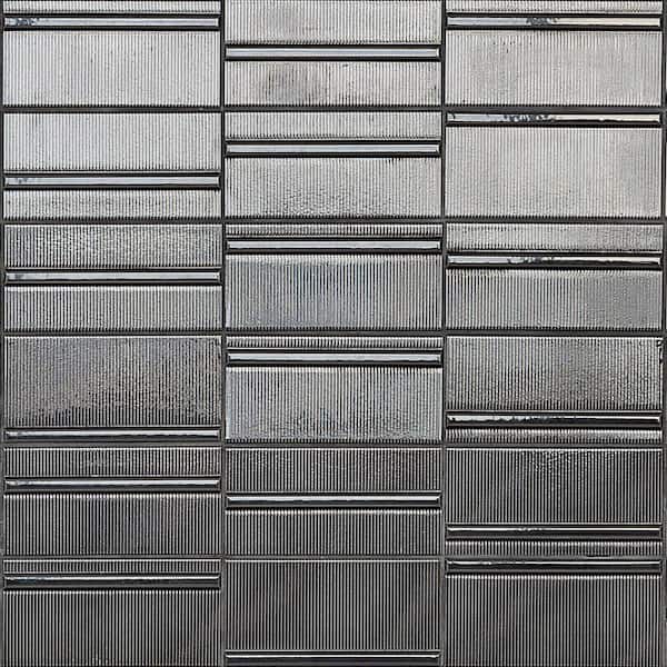 Ivy Hill Tile Magnitude Echo Dark Gray 4 in. x 8 in. Polished Ceramic Subway Wall Tile (50 pieces / 10.76 sq. ft. / box)