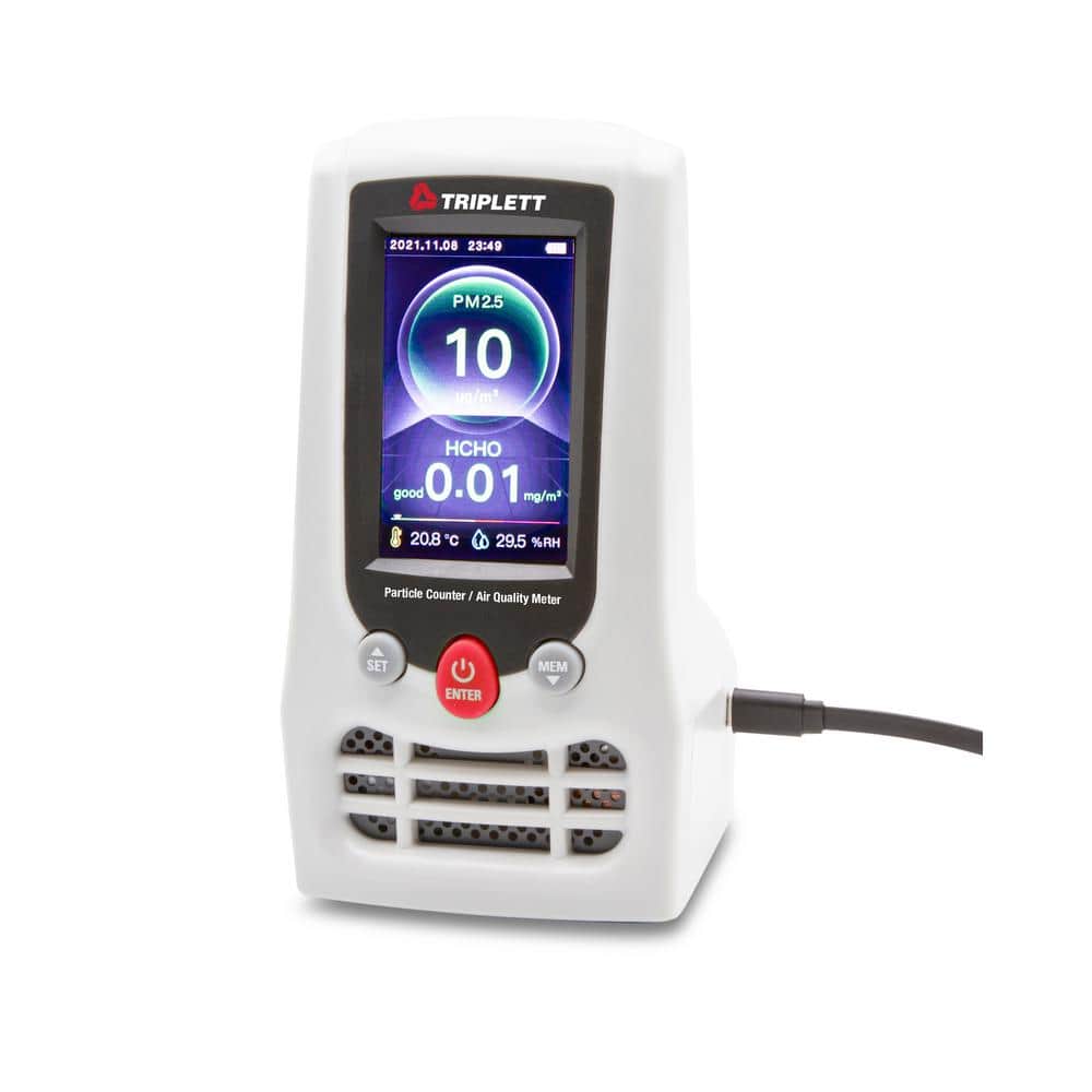 Particle Counter PM2.5, PM10, CO2, HCHO, TVOC, RH & Temp price history on PriceWatchPro