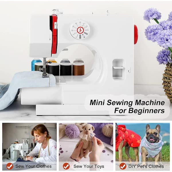 Home Sewing Machine Small Mini Portable Overlock Buttonhole Sewing Machine  Home