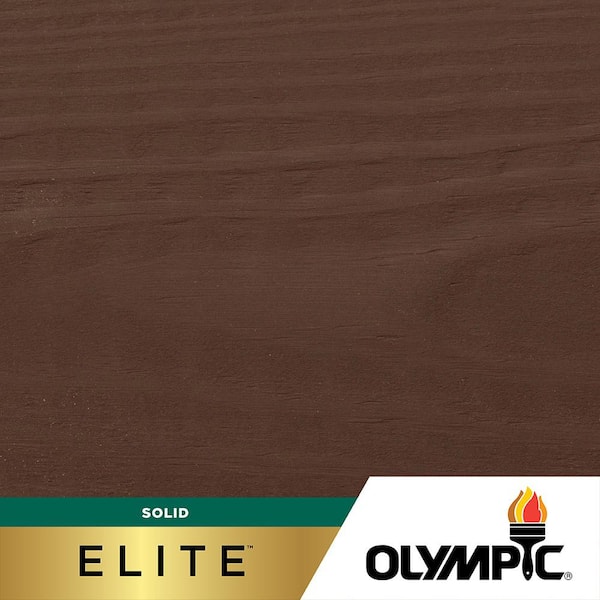 Olympic Elite 5 gal. SC-1044 Mahogany Solid Advanced Exterior Stain and Sealant in One