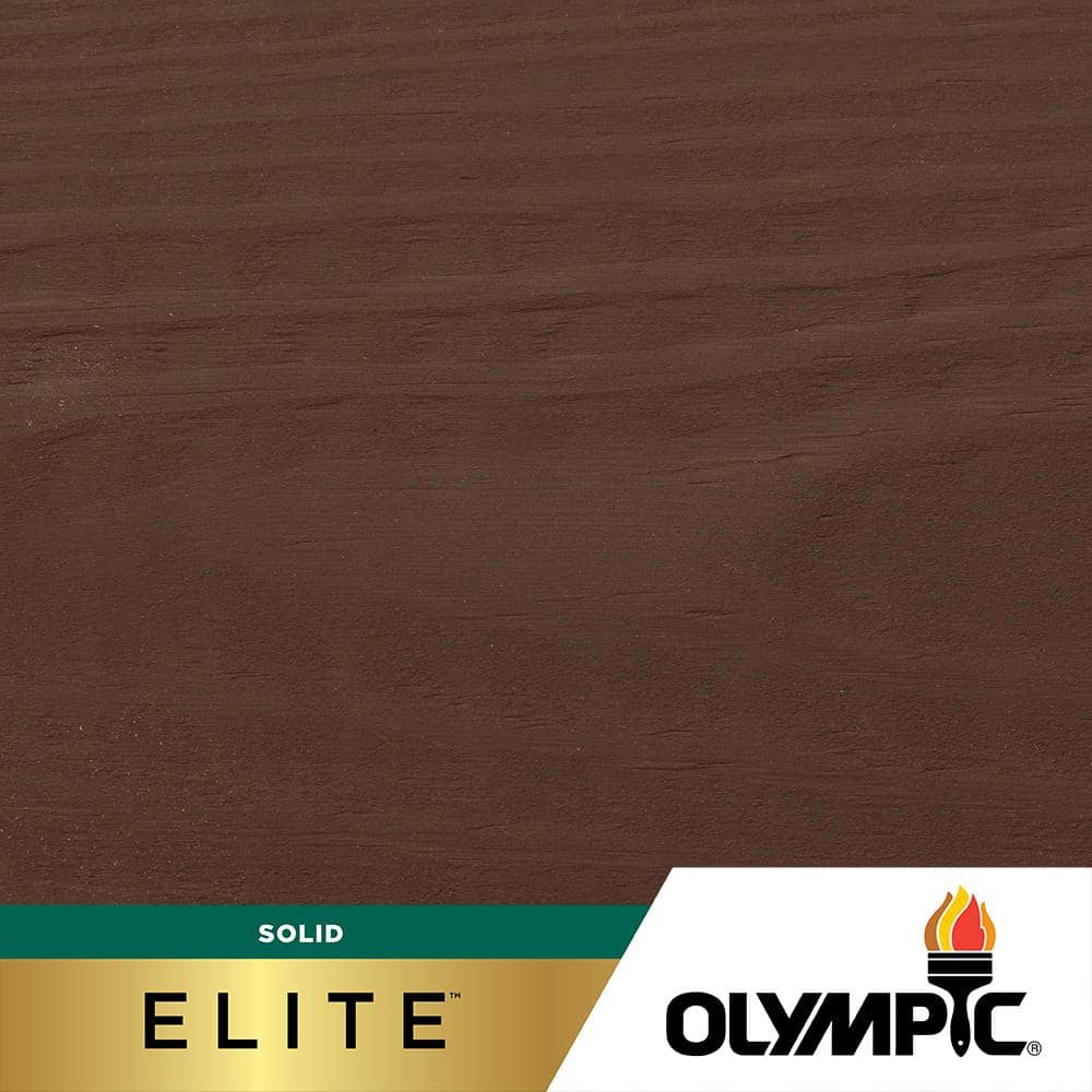 Olympic Elite 8 oz. Mahogany SC-1044 Solid Advanced Exterior Stain and ...