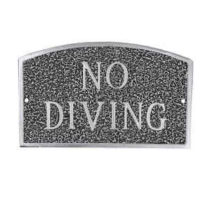 No Diving Standard Arch Statement Plaque Swedish Iron