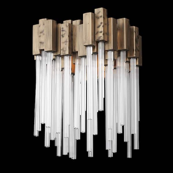 Varaluz Matrix 1-Light Havana Gold Sconce