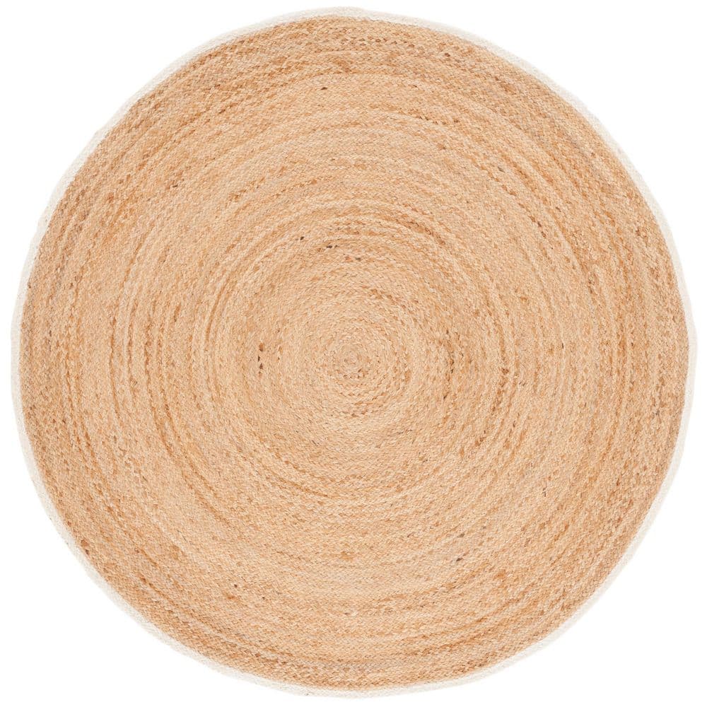 SAFAVIEH Natural Fiber 3 ft. x 3 ft. Natural Woven Circle Round Area ...