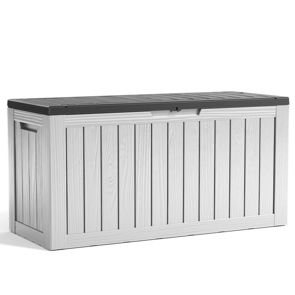 80 Gal. White and Black Resin Outdoor Storage Deck Box price history on PriceWatchPro
