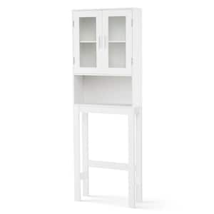 23 in. W Wall Cabinet/Toilet Topper/Over the John in White