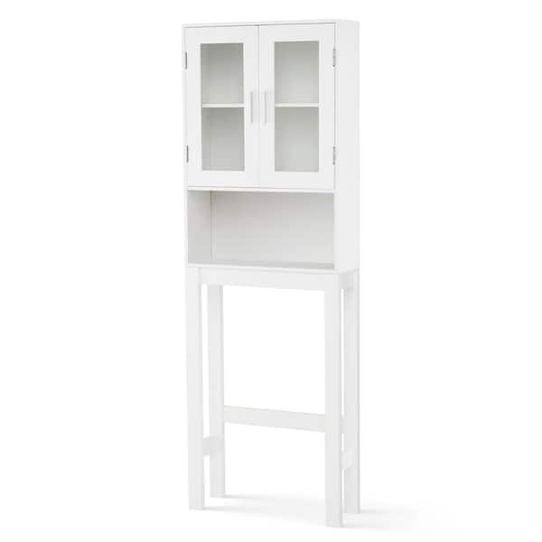 23 in. W Wall Cabinet/Toilet Topper/Over the John in White