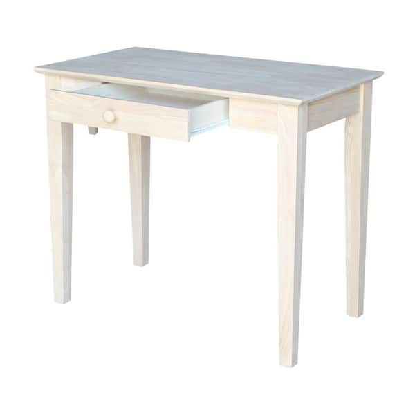 international concepts unfinished writing desk