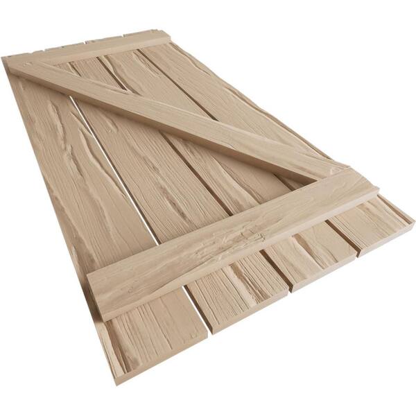Ekena Millwork 23.5 in. x 46 in. Timberthane Polyurethane 4-Board