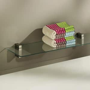 16 in. x 5/16 in. x 5 in. Standard Line Shelf in Clear Glass