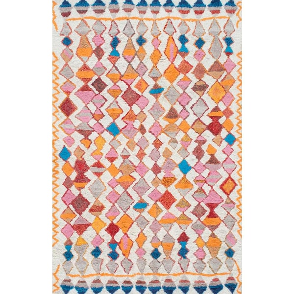 nuLOOM Helaine Moroccan Boho Shag Multi 9 ft. x 12 ft. Area Rug