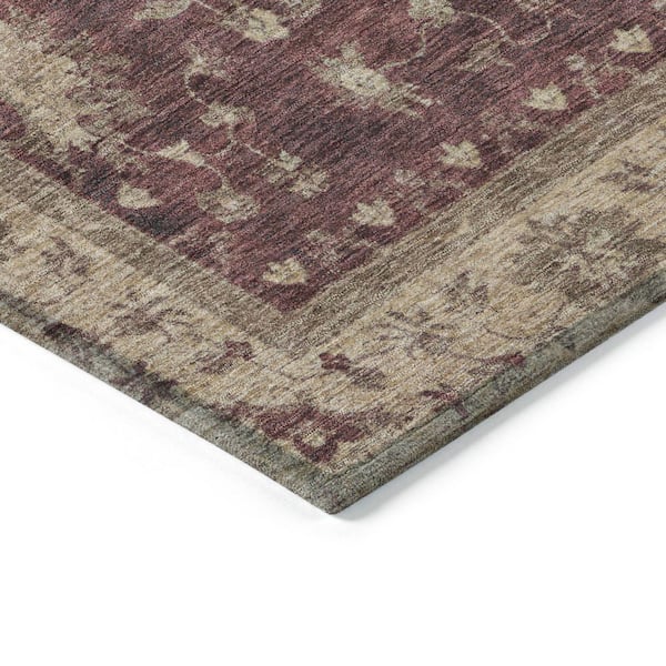 Chantille Machine Washable Indoor/Outdoor Abstract ACN1739 Burgundy 9 ft. x 12 ft. Area Rug