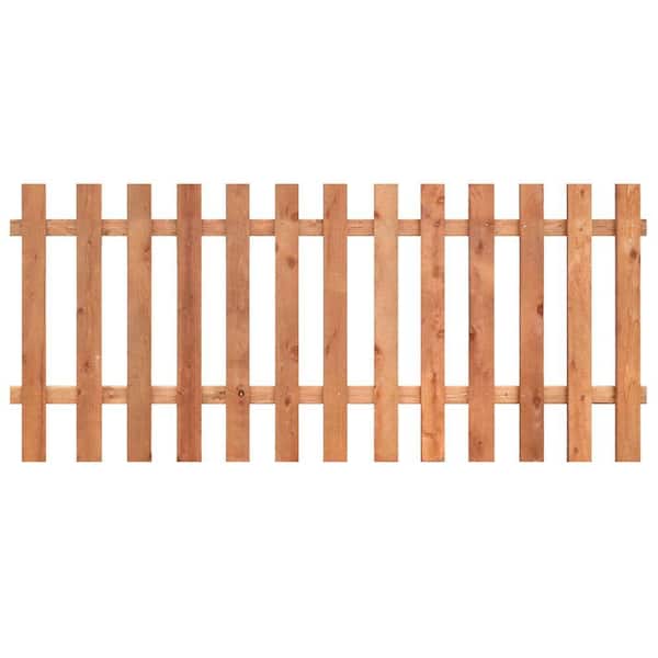 Outdoor Essentials 3-1/2 ft. H x 8 ft. W Cedar Spaced Flat Top Fence Panel