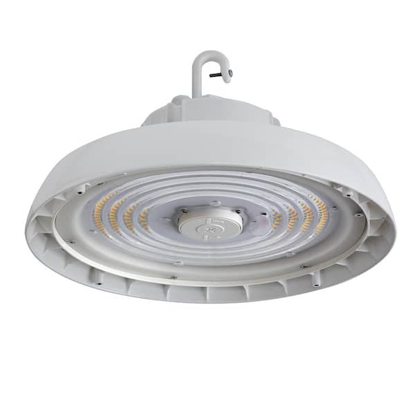 Metalux 13 in. Round 400-Watt Equivalent Integrated LED White High Bay Light