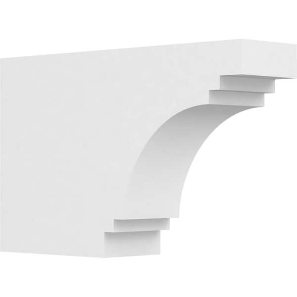 Ekena Millwork 4 in. x 10 in. x 16 in. Pescadero PVC Rafter Tail Brace