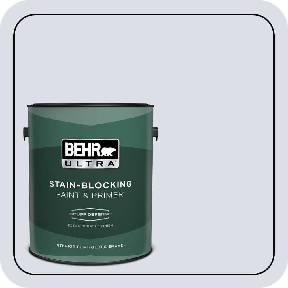 1 gal. #PPL-70 Eastern Breeze Extra Durable Semi-Gloss Enamel Interior Paint & Primer price history on PriceWatchPro