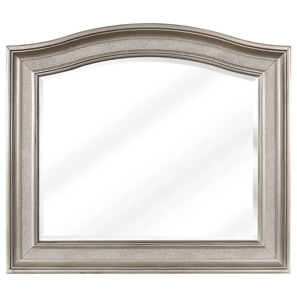 Benjara 2 in. W x 46 in. H Wooden Frame Silver Wall Mirror