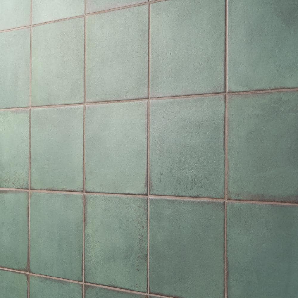 Coronado Green Matte 8" x 8" Porcelain Floor and Wall Tile