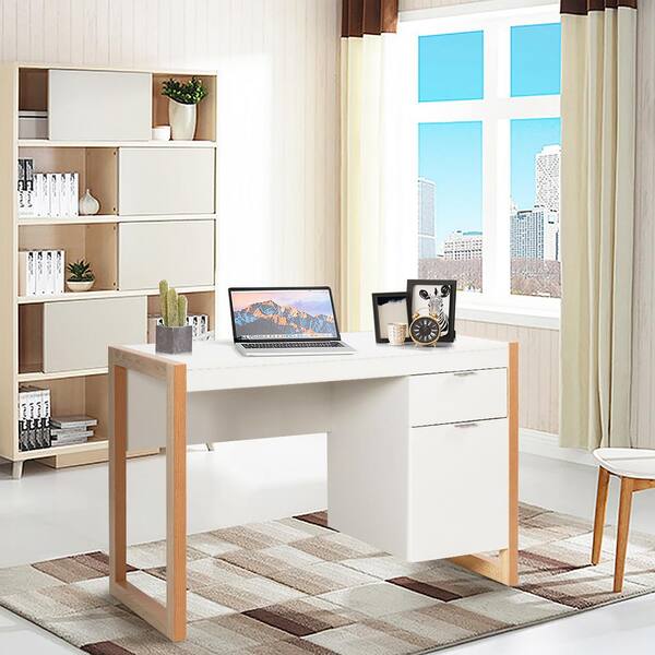 Hokku Designs Jerymiah Modern Home Office Desk Extendable