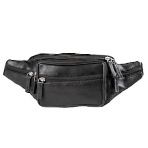 Black Genuine Leather Waist-Pack