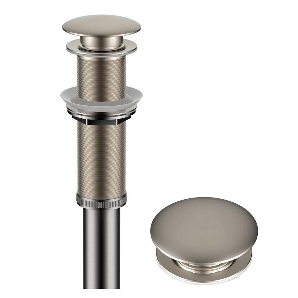 Bathroom Sink Pop-Up Drain with Extended Thread, Satin Nickel price history on PriceWatchPro