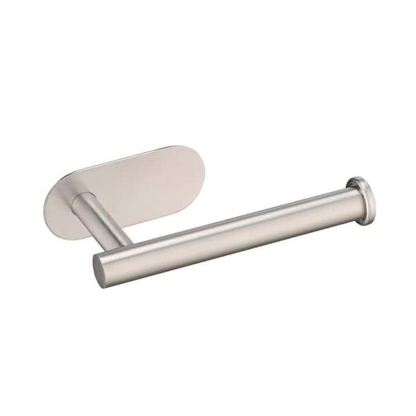 Toilet Paper Holder Self Adhesive Wall Mount Toilet Roll Holder No Drilling for Bathroom in Brushed Nickel