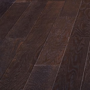 Coffee Oak 3/8 in. T x 5 in. W Wire Brushed Engineered Hardwood Flooring (492.3 sqft/pallet)