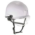 Skullerz Anti-Fog Clear Lens White Class E Safety Helmet with Visor