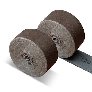 120 Grit Emery Cloth Sanding Paper Roll, 1-1/2-in. x 10 Yards (2-Pack)