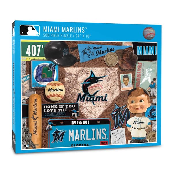 MLB Miami Marlins Retro Series Puzzle (500-Pieces)