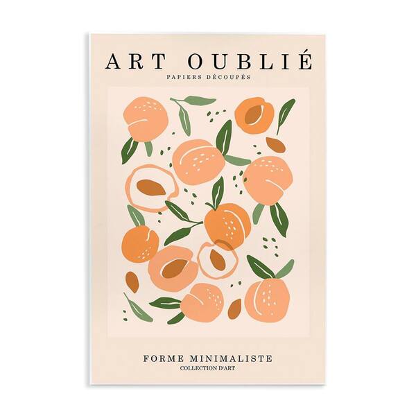 Stupell Industries Peaches Gallery Poster by Incado Unframed Food Graphic Art Print 19 in. x 13 in.