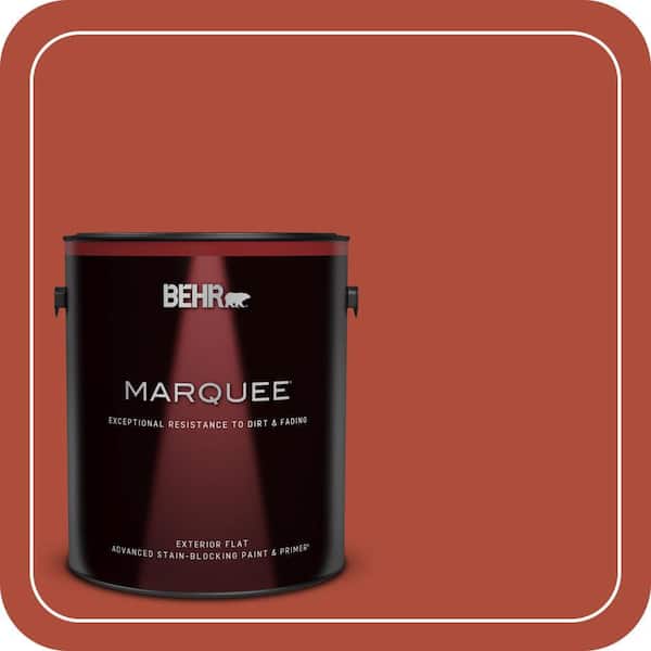 BEHR MARQUEE 1 gal. #MQ4-35 Torch Red Flat Exterior Paint & Primer